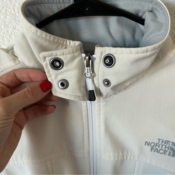 The North Face Women's Small Off-White, Cream Zip Up, Outerwear, Jacket, Coat - Picture 6 of 15